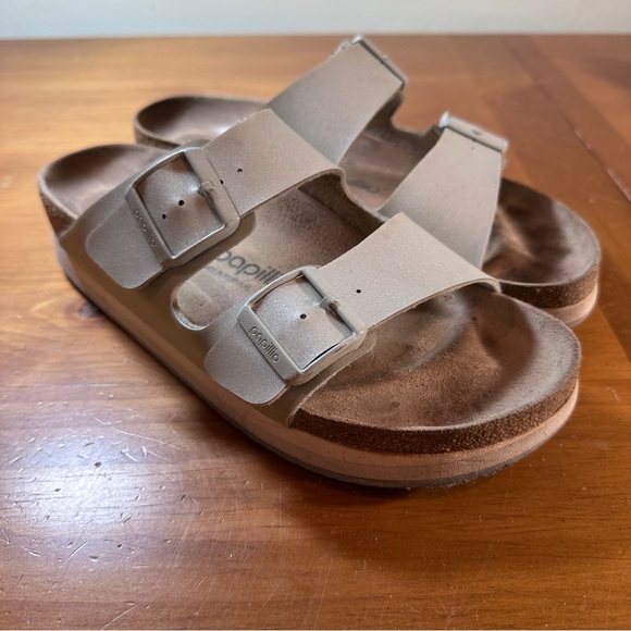 Papillio by Birkenstock Arizona Gray Sandals - Picture 1 of 7